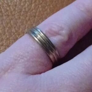 New yellow tone wedding band